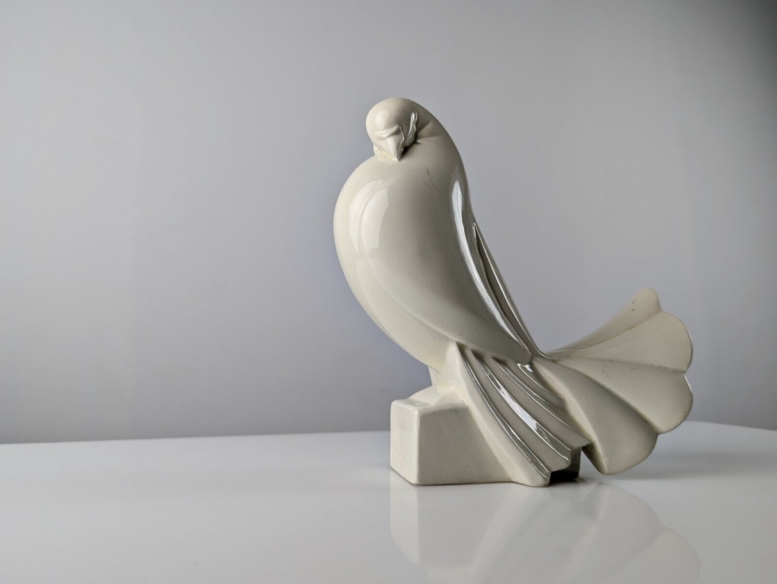 Pigeon sculpture by Jacques Adnet, 1920s