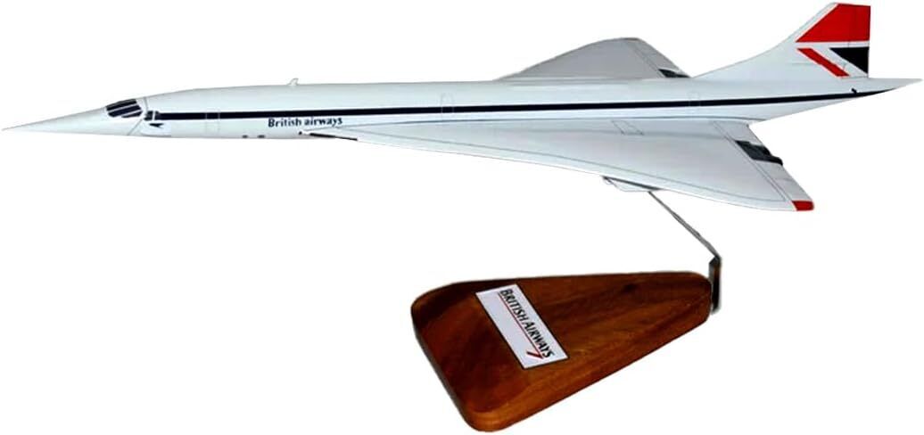 British Airways Aérospatiale BAC Concorde Negus Desk Top 1/100 Model SC Airplane