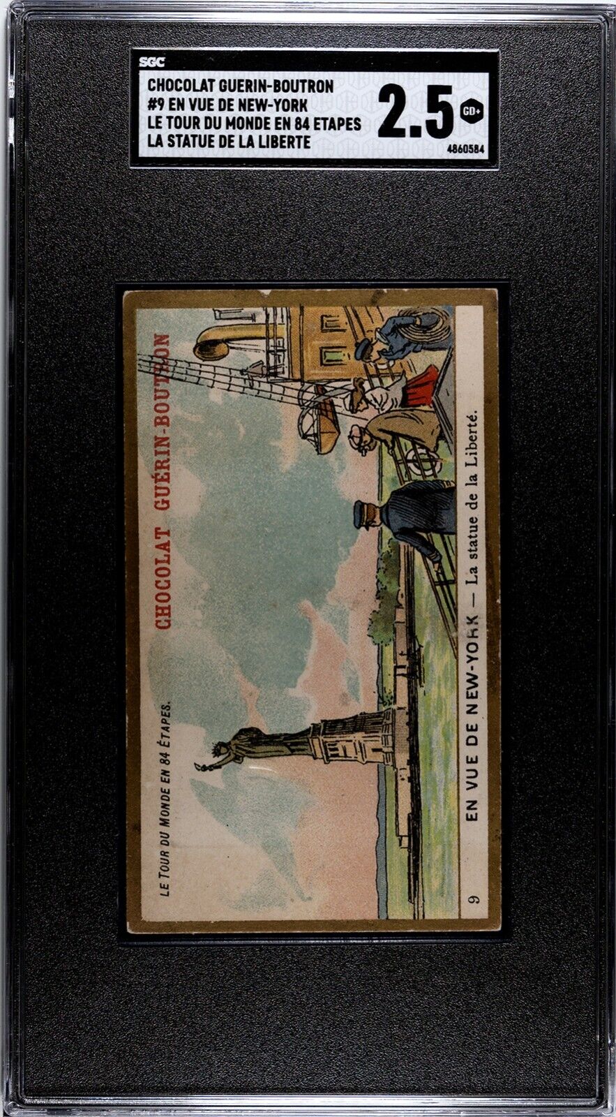 ca 1900 Statue of Liberty Chocolat Guerin Boutron Card SGC 2.5