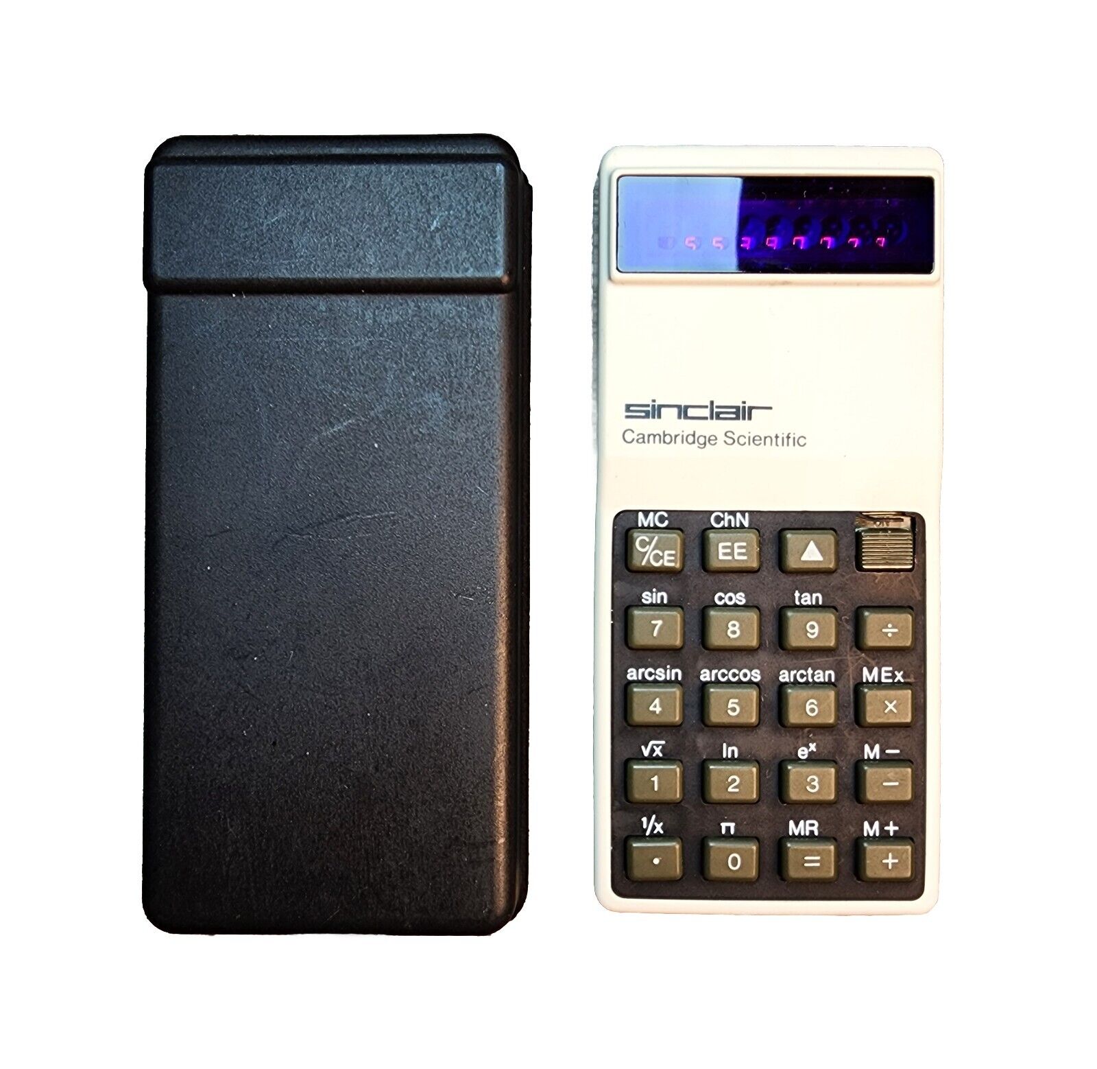 Vintage Sinclair Cambridge Scientific Calculator w/ Case
