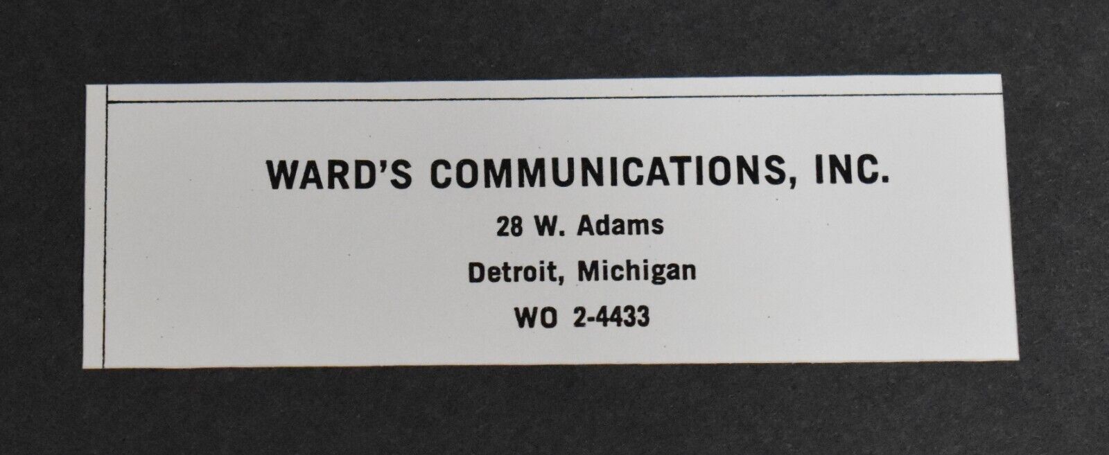 1973 Print Ad Michigan Detroit 28 W Adams Ward\'s Communications Inc art