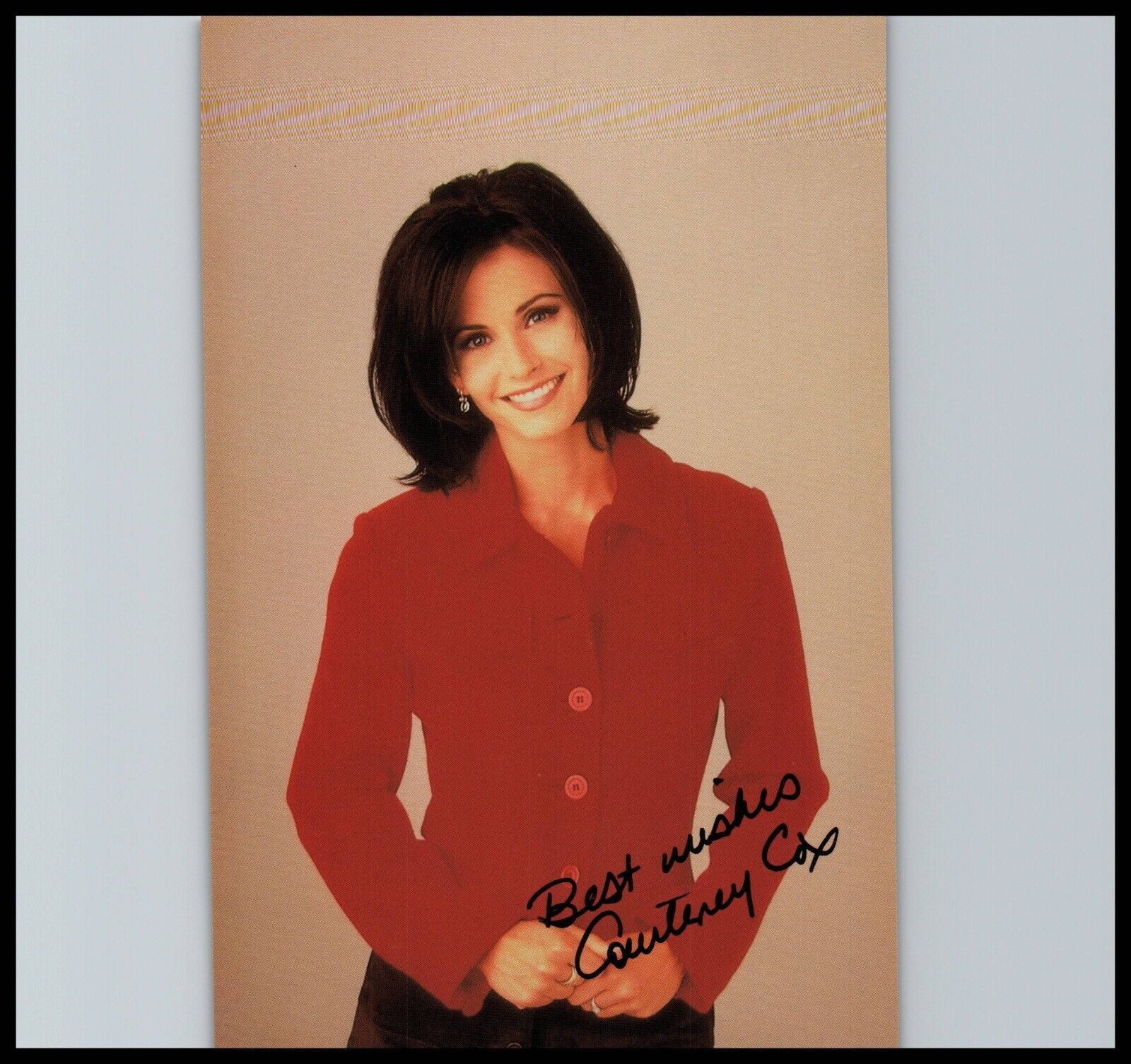 Hollywood Actress Courtney Cox Signed Autograph Portrait Orig Photo 212
