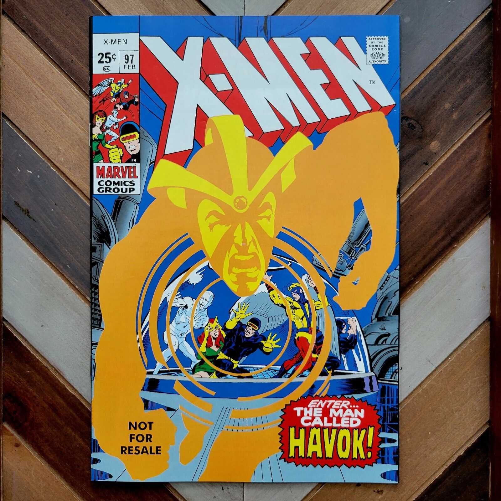X-MEN #97 FN (2005) Marvel Legends Facsimile Series Double Cover HAVOK/POLARIS