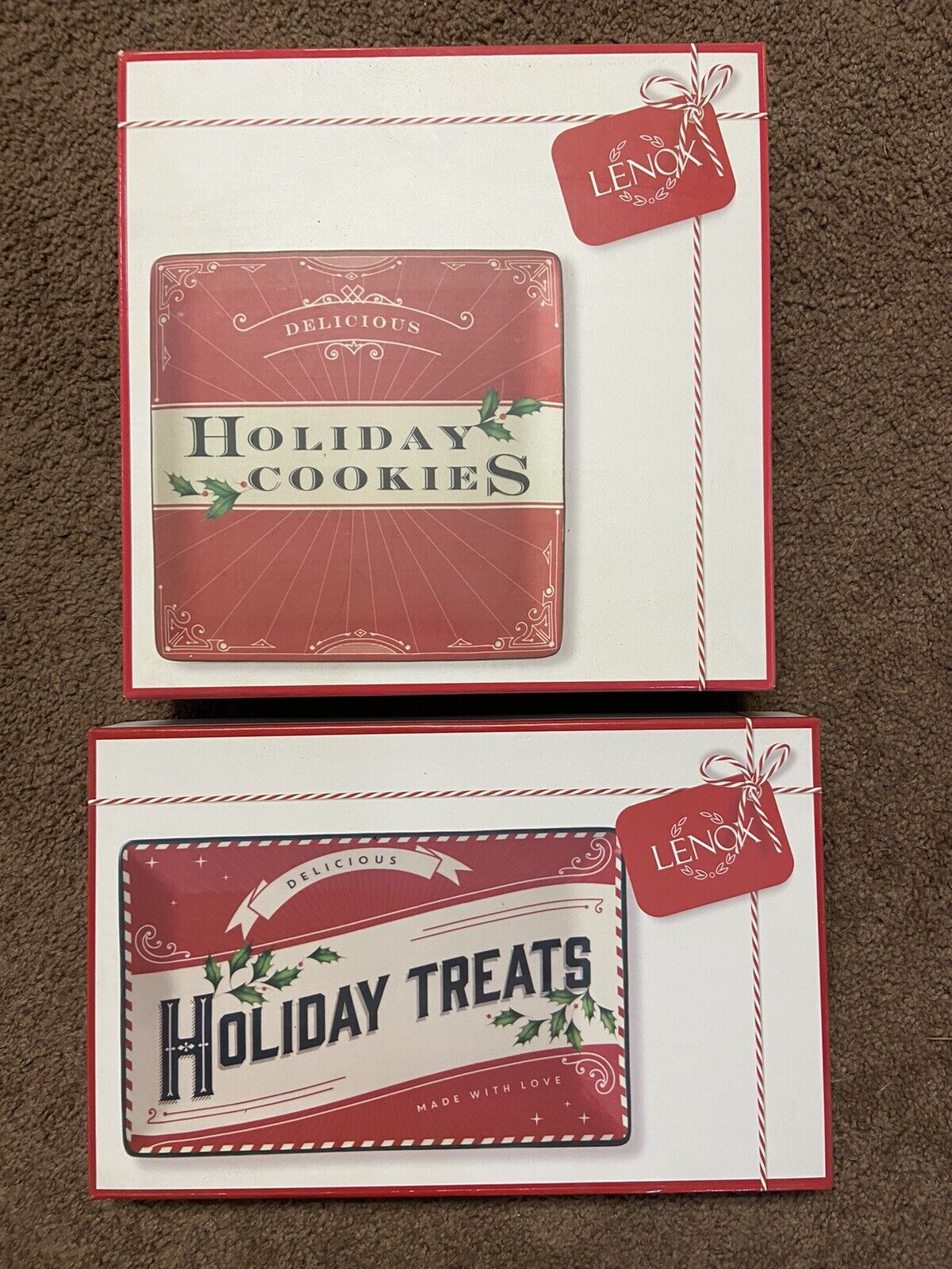 LENOX Vintage Treats “Holiday Treats, Holiday Cookies” (Cookie Trays) SKU#879355