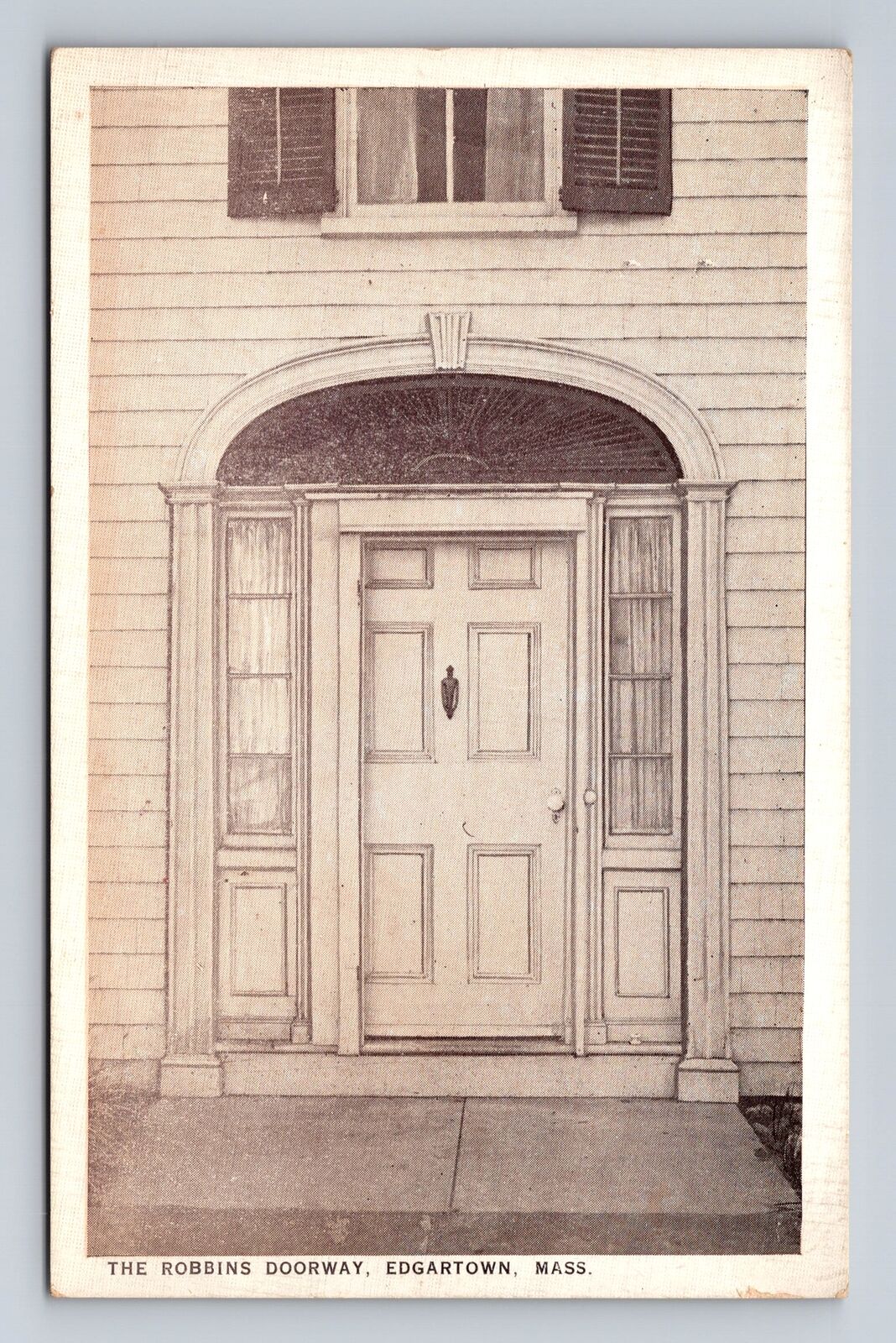 Edgartown MA-Massachusetts, The Robbins Doorway, Antique, Vintage Postcard