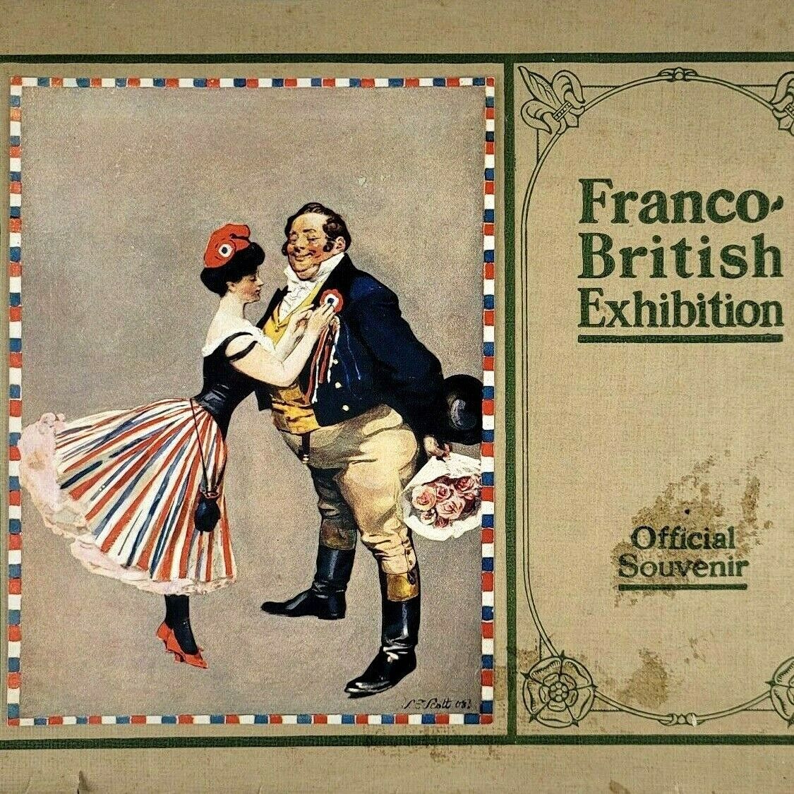 1908 Franco-British Exhibition Official Souvenir Booklet Brochure Pictures Expo