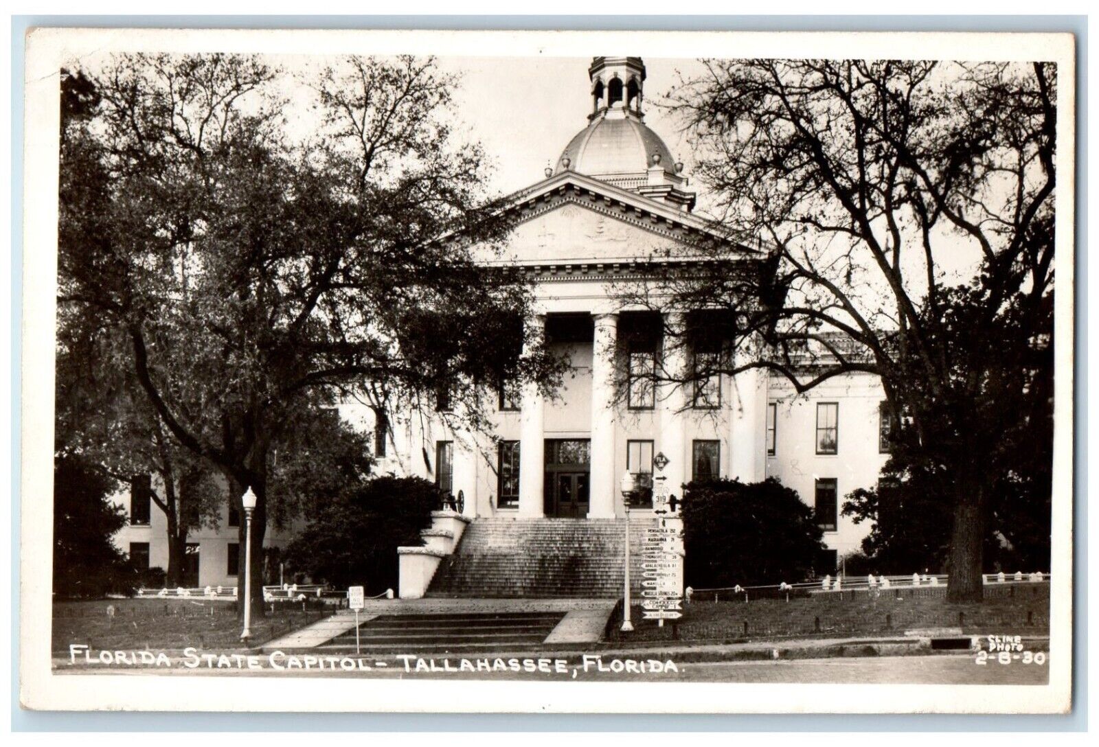 c1940's Florida State Capitol Building Tallahassee FL RPPC Photo Postcard