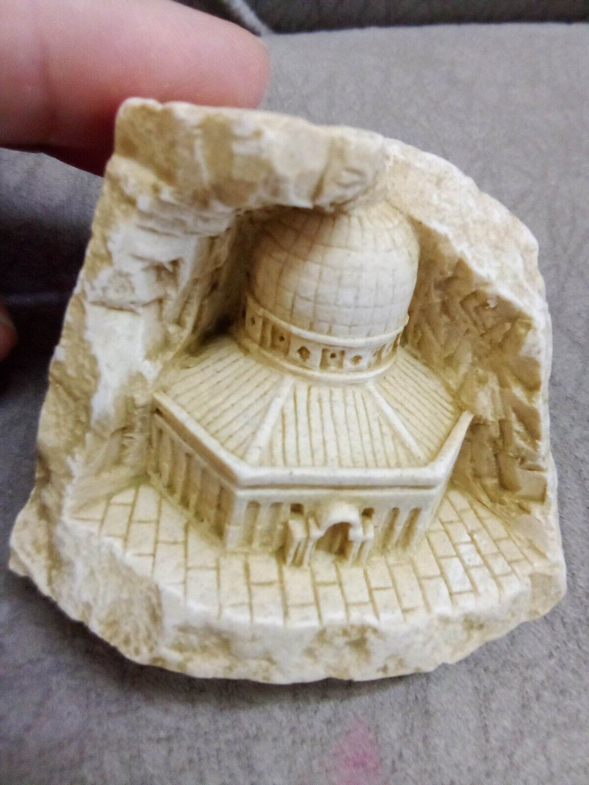 Collectibles Handmade The Dome of the Rock Carved Stone Palestinian Holy Land 