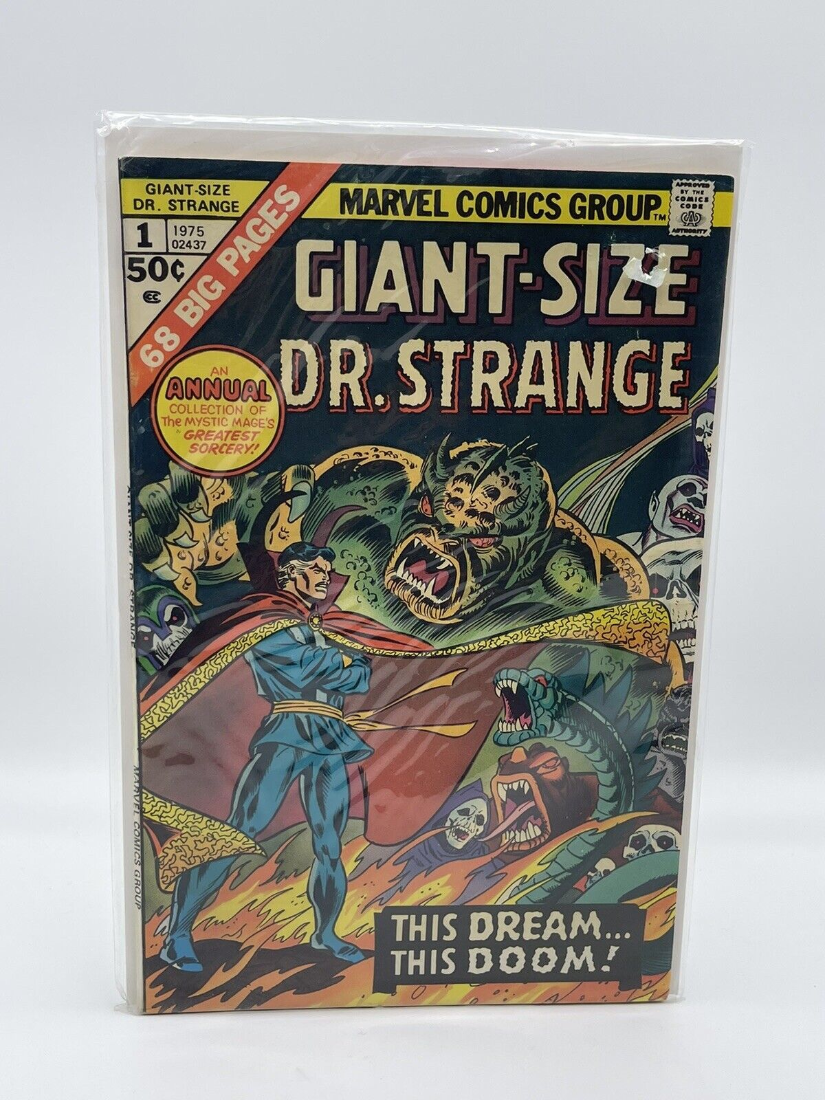 Marvel Comics 1975 Giant Size Dr. Strange #1 This Dream This Doom Comic Book