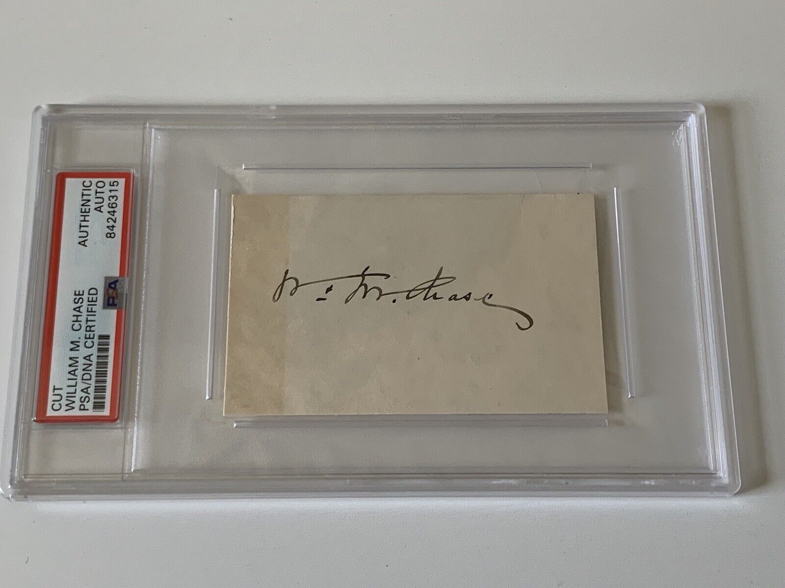 William M Chase American Painter Signed Autograph Cut PSA DNA j2f1c