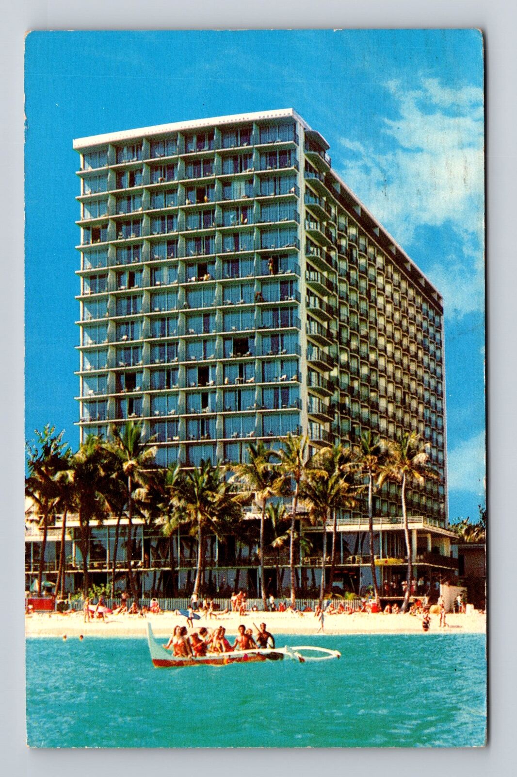 Honolulu HI- Hawaii, The Outrigger Hotel, Advertisement, Vintage c1971 Postcard
