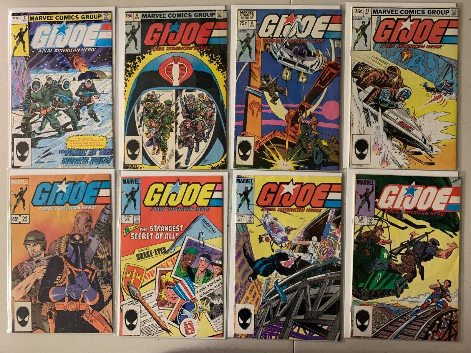 G.I. Joe second printings comics lot #2-51 10 diff avg 6.0 (1982-86)