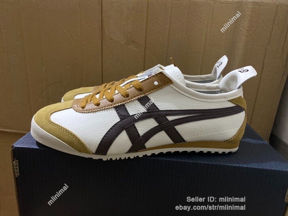Onitsuka Tiger MEXICO 66 Sneakers - Cream/Licorice Brown, Classic Unisex Shoes