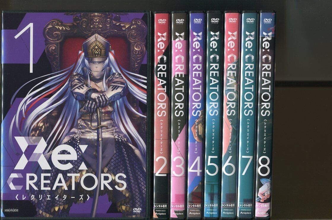 Re:CREATORS 8-volume Blu-ray set Japan anime used 