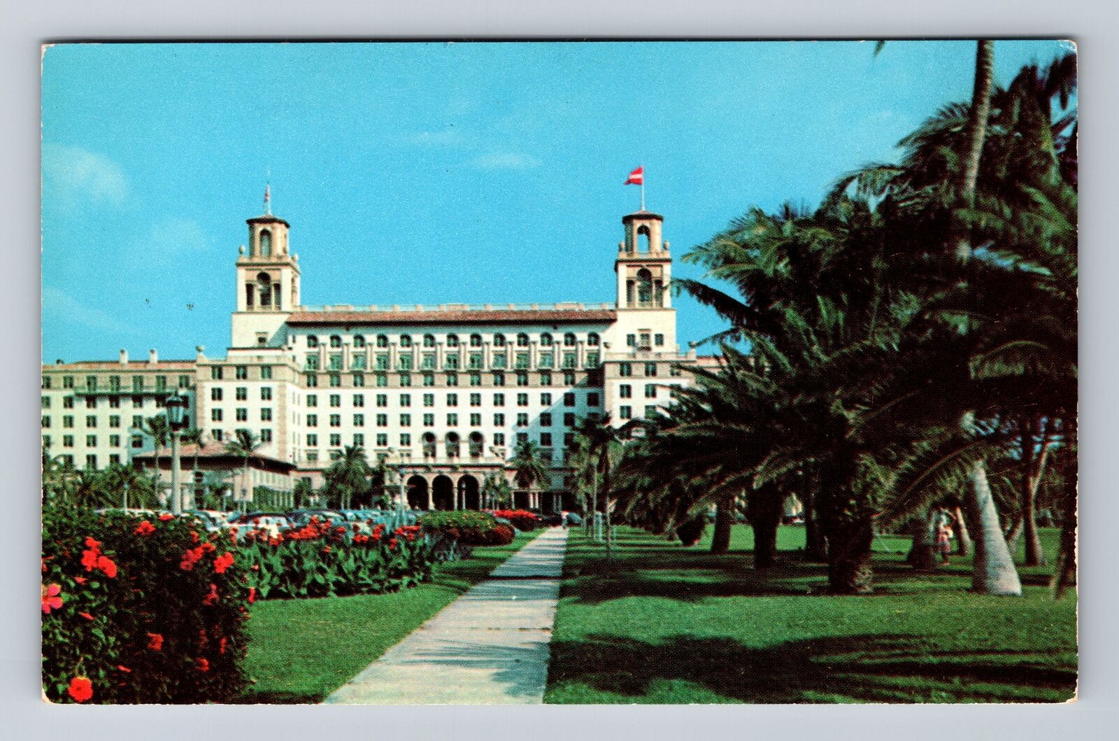 Palm Beach FL-Florida, Majestic Breakers Hotel, Advertising Vintage Postcard
