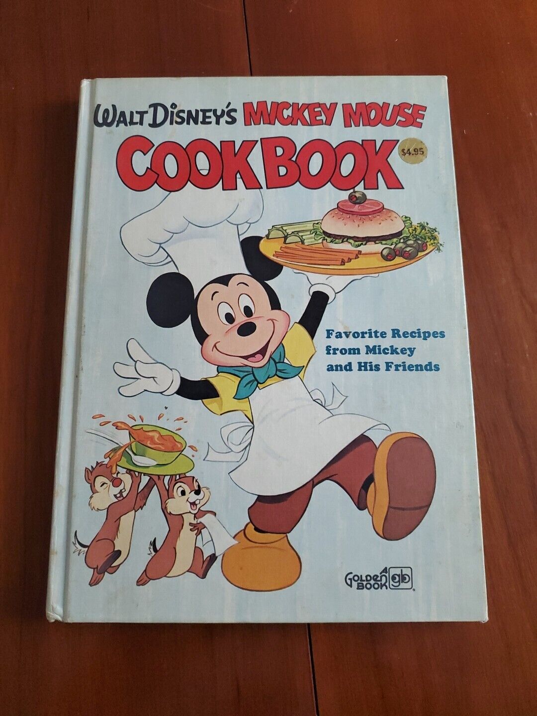 Original Walt Disney's Mickey Mouse Cookbook 1975 Hardcover Vintage Golden Book