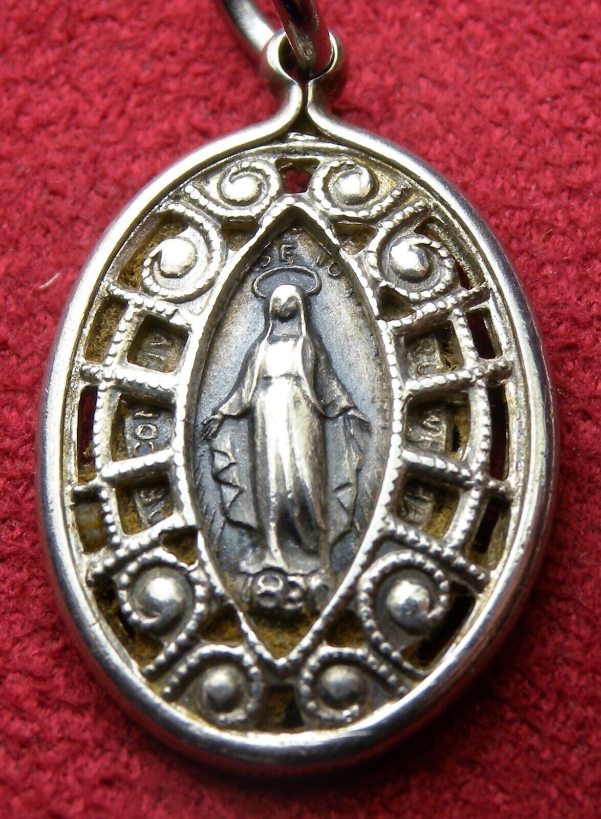 Bertha\'s RARE Vintage Sterling Silver 1930 Centennial of the Miraculous Medal