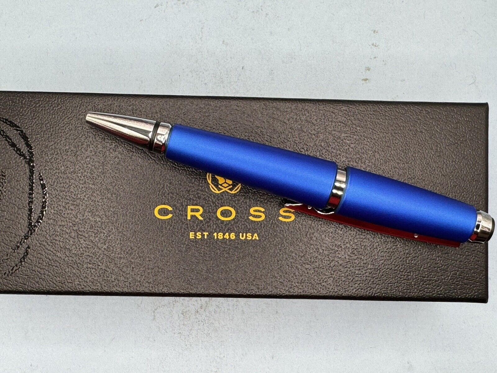Cross Edge Rollerball Pen Nitro Blue AT0555-3 NEW Capless