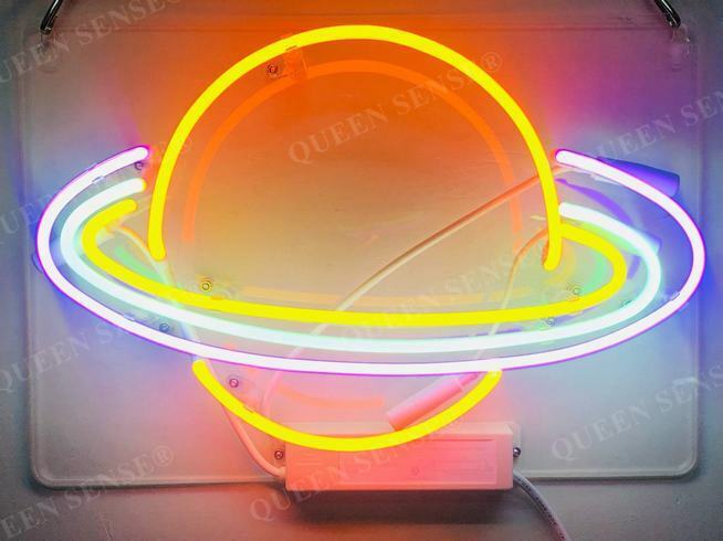 Amy Saturn Planet Stellar Outta Space Neon Light Sign  Acrylic 14\