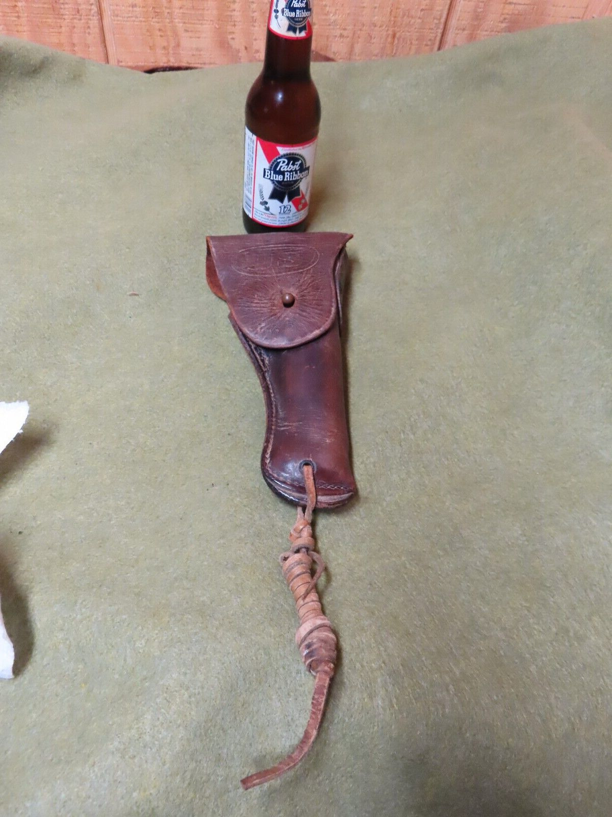 US WWI 1911 Pistol Holster, marked Warren leather 1918,ORIG~GD+🤠🤠US7.13.24