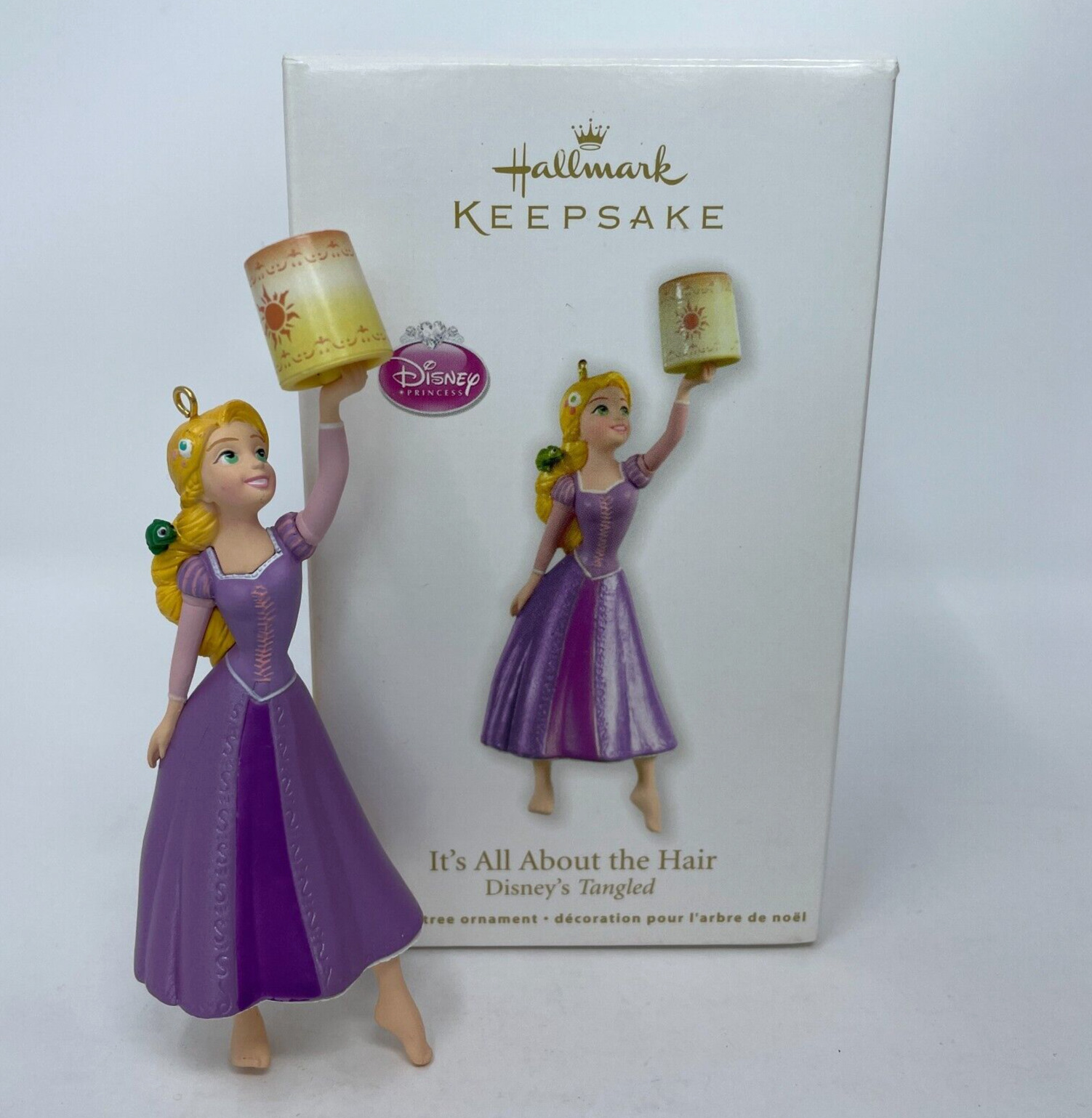 Disney 2012 Hallmark Keepsake Its All About The Hair Tangled Rapunzel Ornament