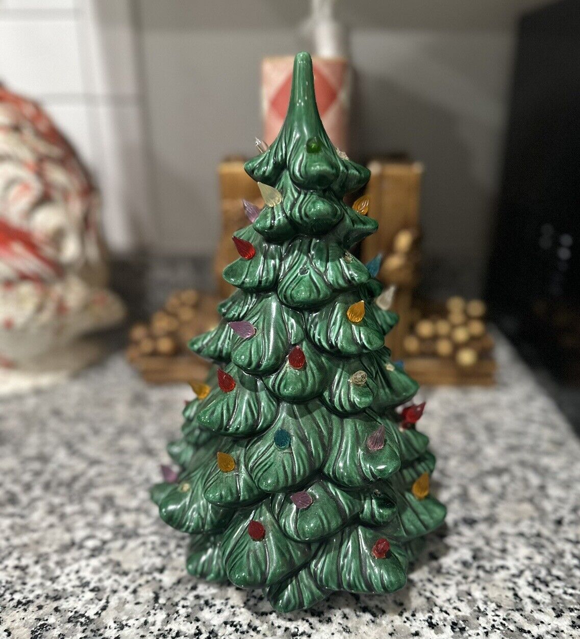 Vintage Retro Original Holland Mold 10” Ceramic Christmas Tree