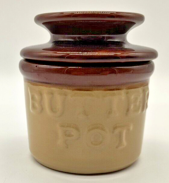 Vintage Stoneware Butter Pot 4\