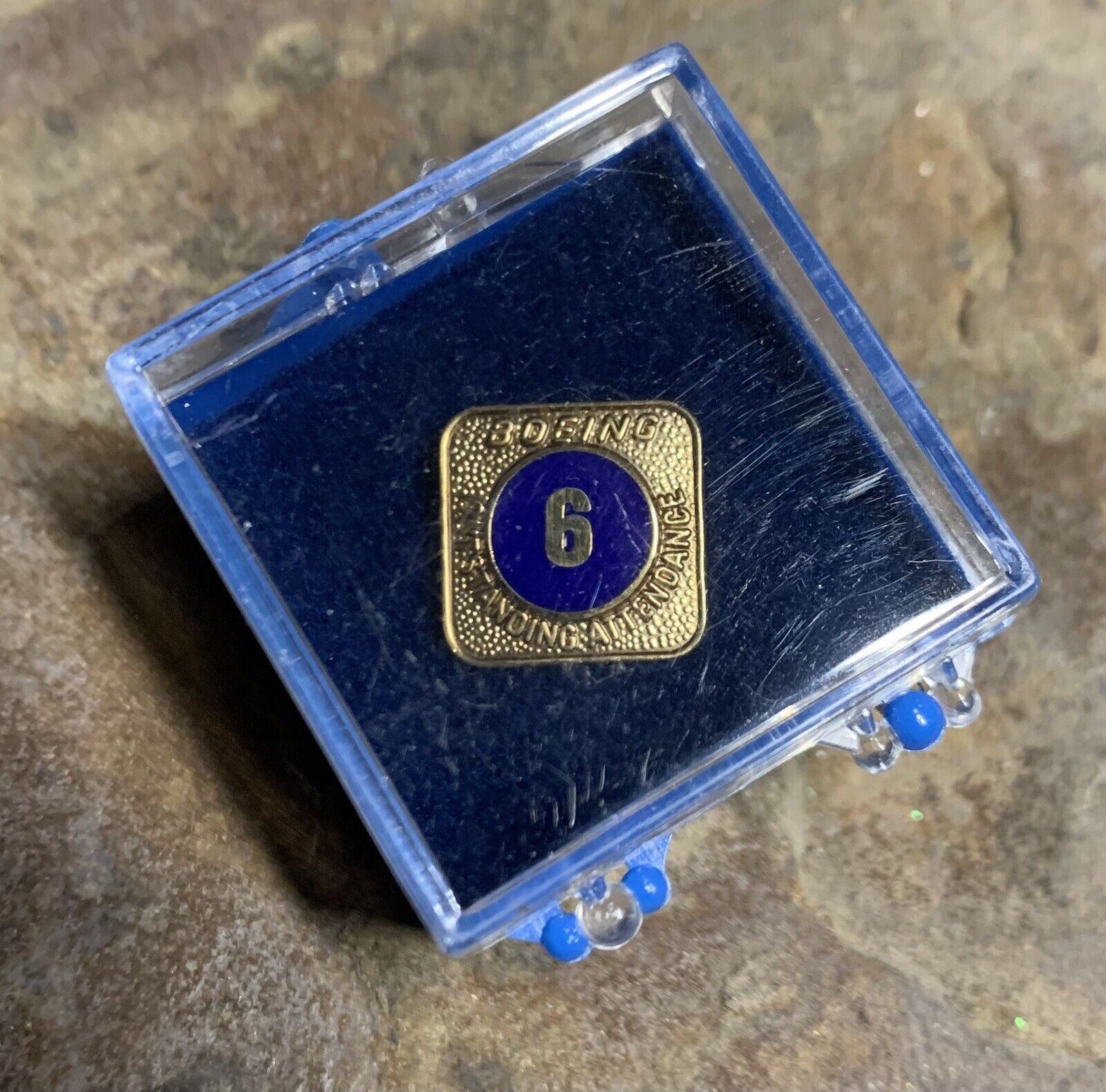 Boeing Outstanding 6 Year Attendance Pin. Vintage.