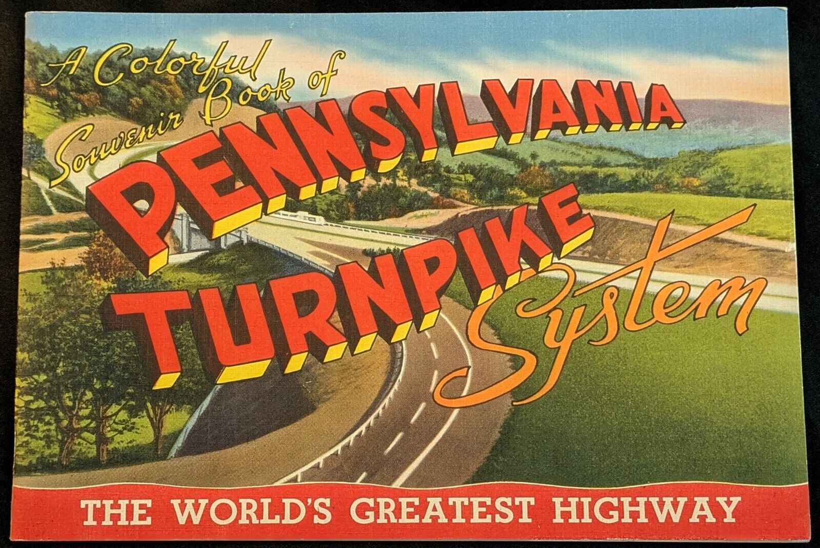 Vintage 1950s Pennsylvania Turnpike Souvenir Book 