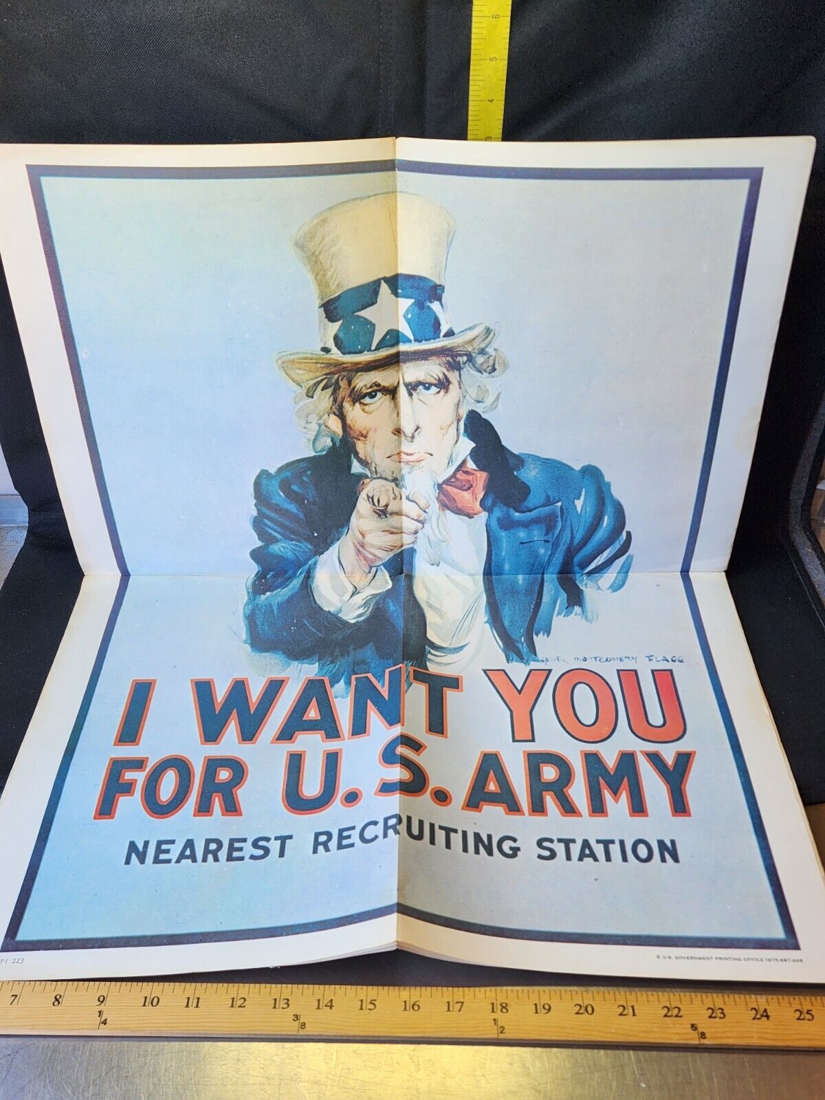 Lot Of 3 Original 1968 Large Army Recruiting Posters 