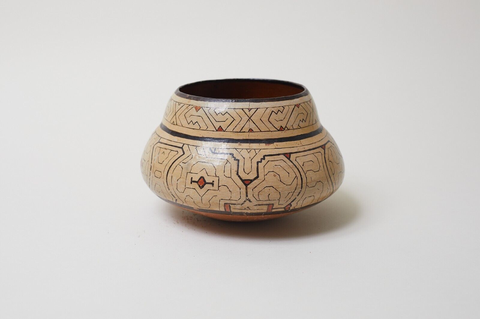 1950's Vintage Shipibo Ceramic Clay Pot from Peru