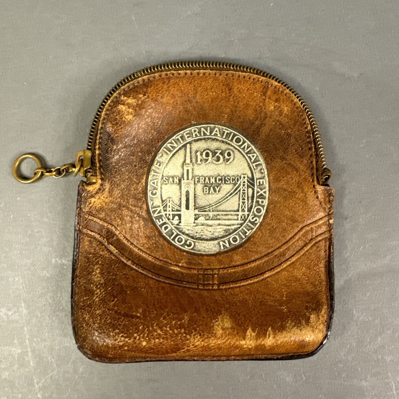 1939 Golden Gate International Exposition Leather Coin Purse San Francisco