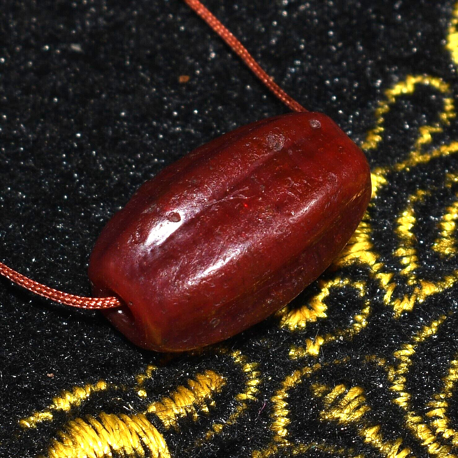 Large Ancient Carnelian Stone Bead in Perfect Condition over 2000 Years Old