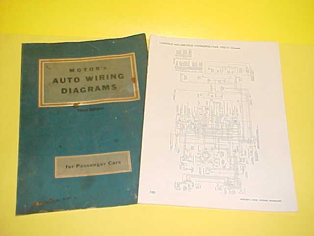 1950 1951 1952 1953 1954 1955 1956 LINCOLN PREMIERE CONVERTIBLE WIRING DIAGRAMS