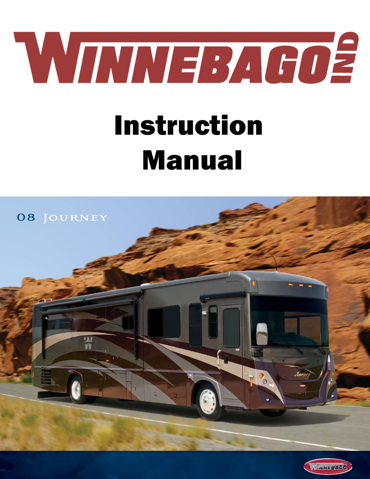 2008 Winnebago Journey Home Owners Operation Manual User Guide Coil Bound