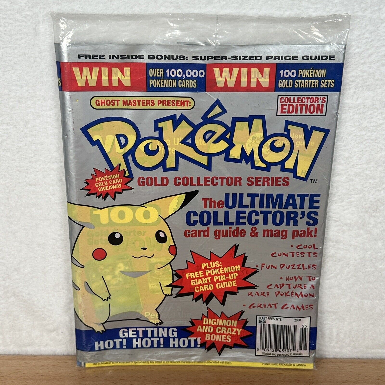 VTG Pokemon Ghost Masters Gold Collectors Series Card Guide - 4 Magazines SEALED