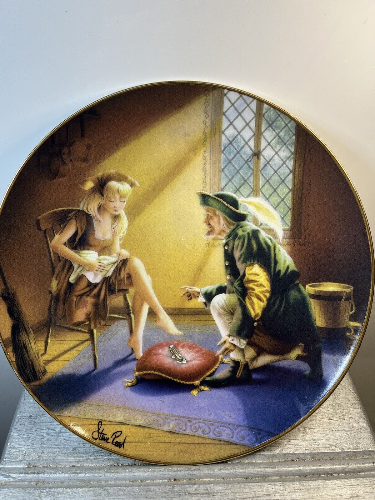 Cinderella \'if the shoe fits\' by Steve Reed Limited Edition Franklin Mint Plate