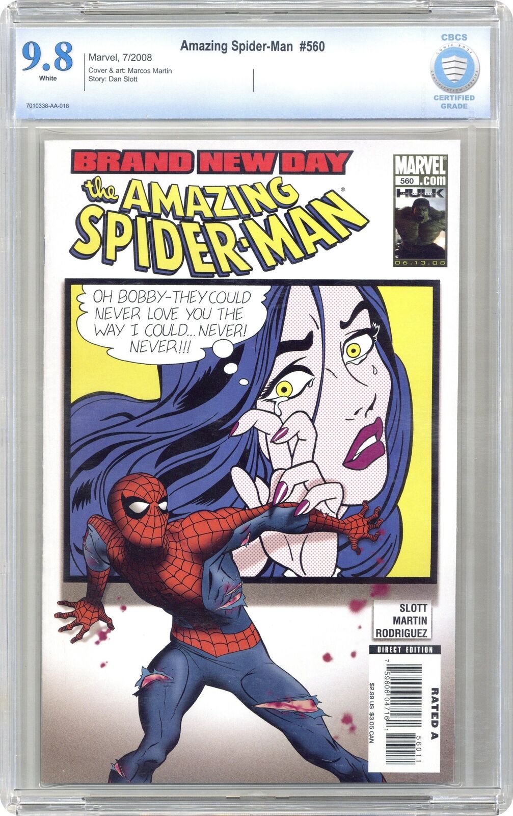Amazing Spider-Man #560 CBCS 9.8 2008 7010338-AA-018