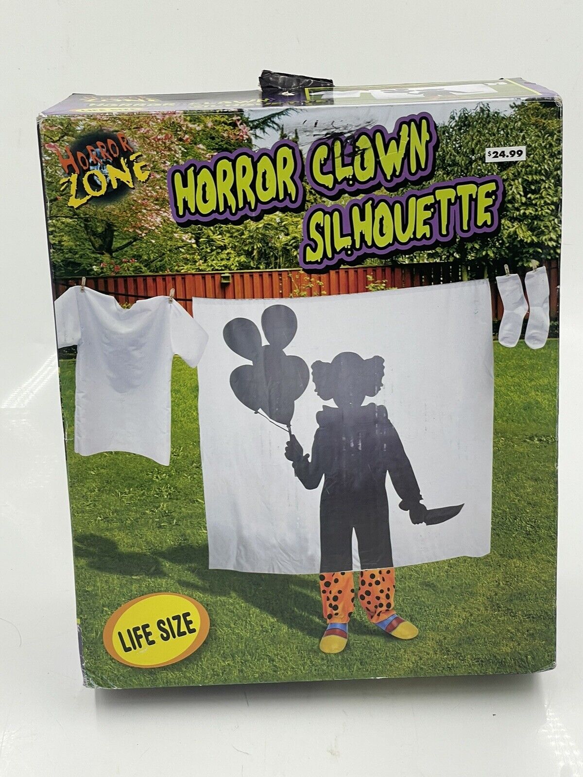 Horror  zone horror clown silhouette halloween decor vintage tekky
