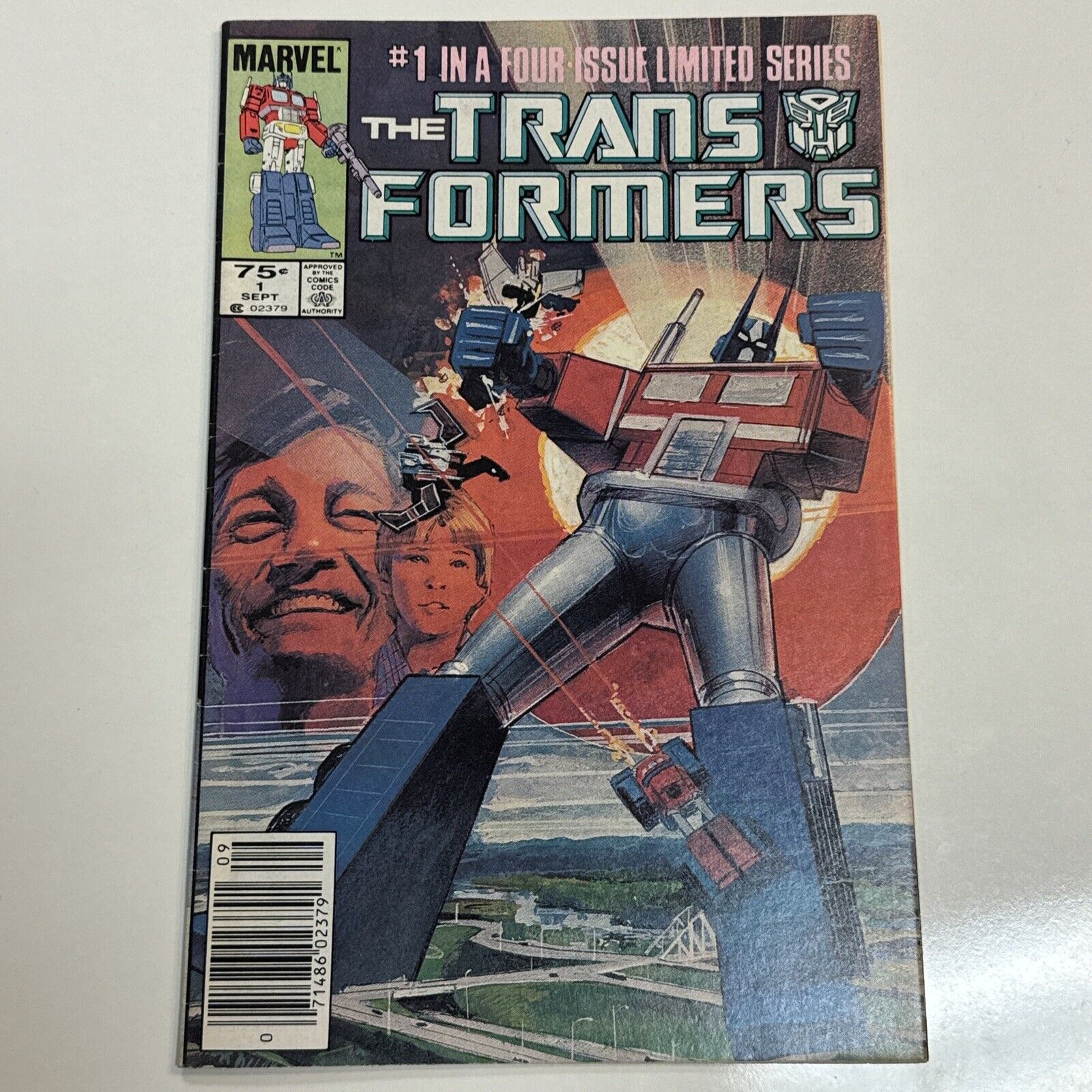Transformers # 1 | Newsstand Variant  KEY  1st Appearance  Marvel 1984 | VG