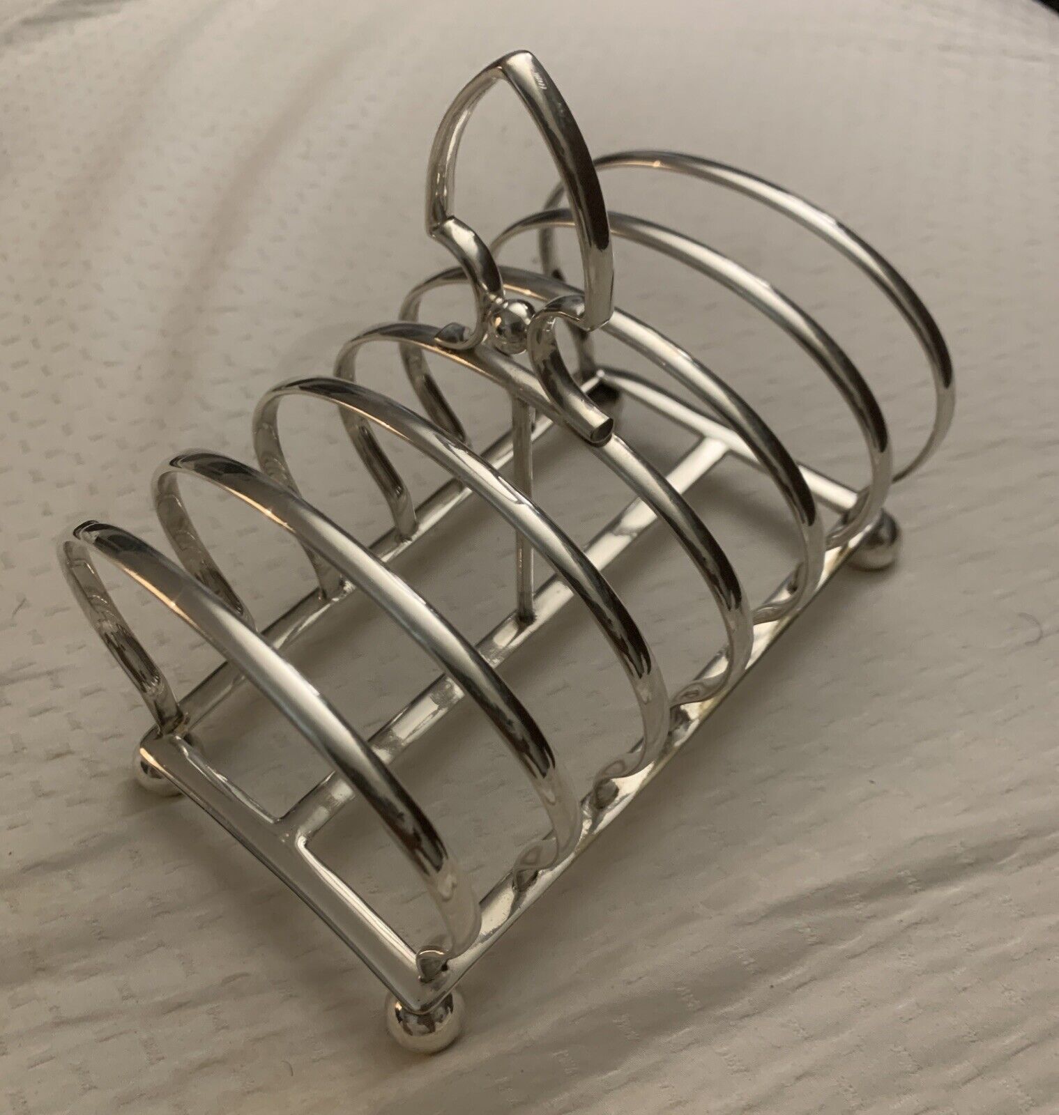 Vintage Silver Plated EPNS Toast Rack  with 6 Slots - Made in England