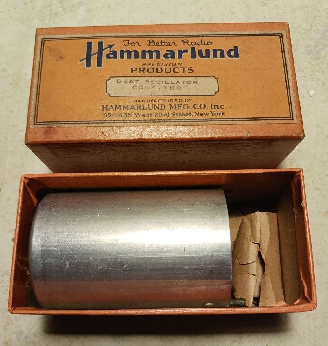 ~Vintage Hammarlund Shortwave BEAT OSCILLATOR Code TBO - NOS in Box HAM RADIO~
