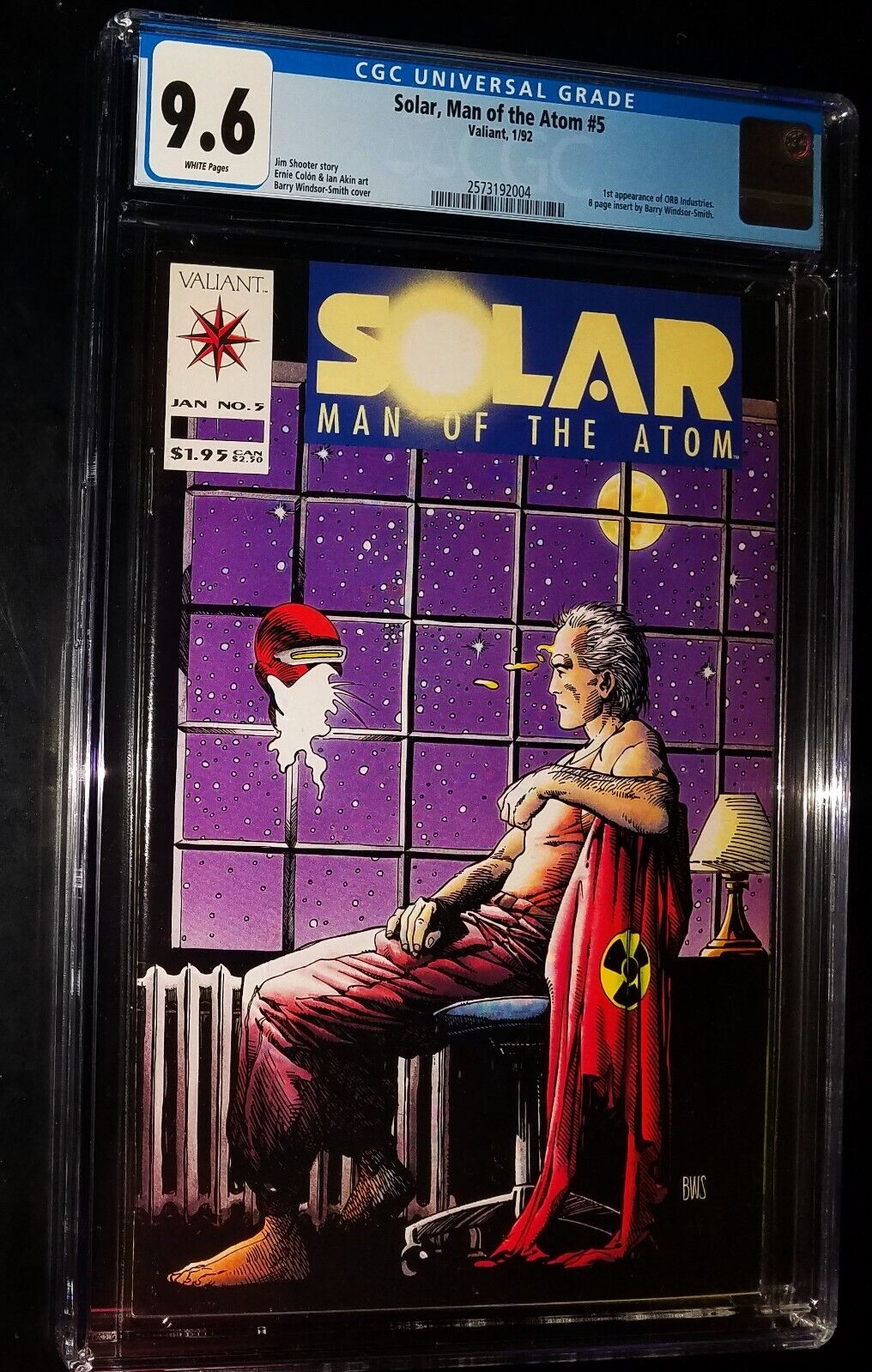SOLAR, MAN OF THE ATOM #5 1992 Valiant Comics CGC 9.6 Near Mint + WHITE PAGES