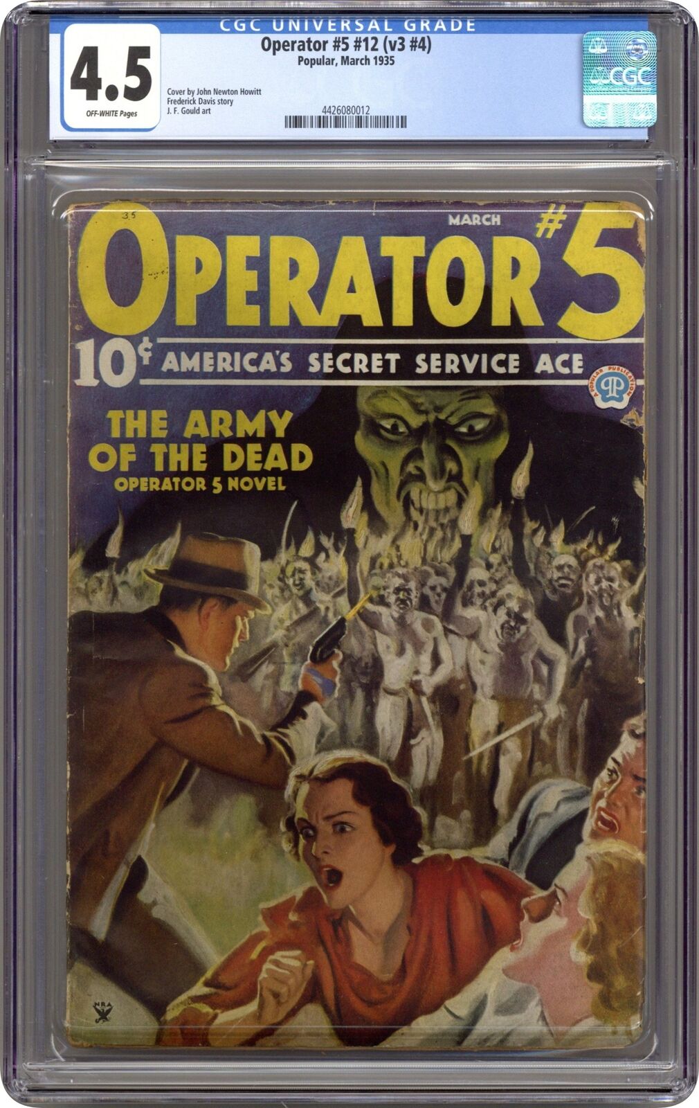 Operator #5 Pulp Mar 1935 Vol. 3 #4 CGC 4.5 4426080012