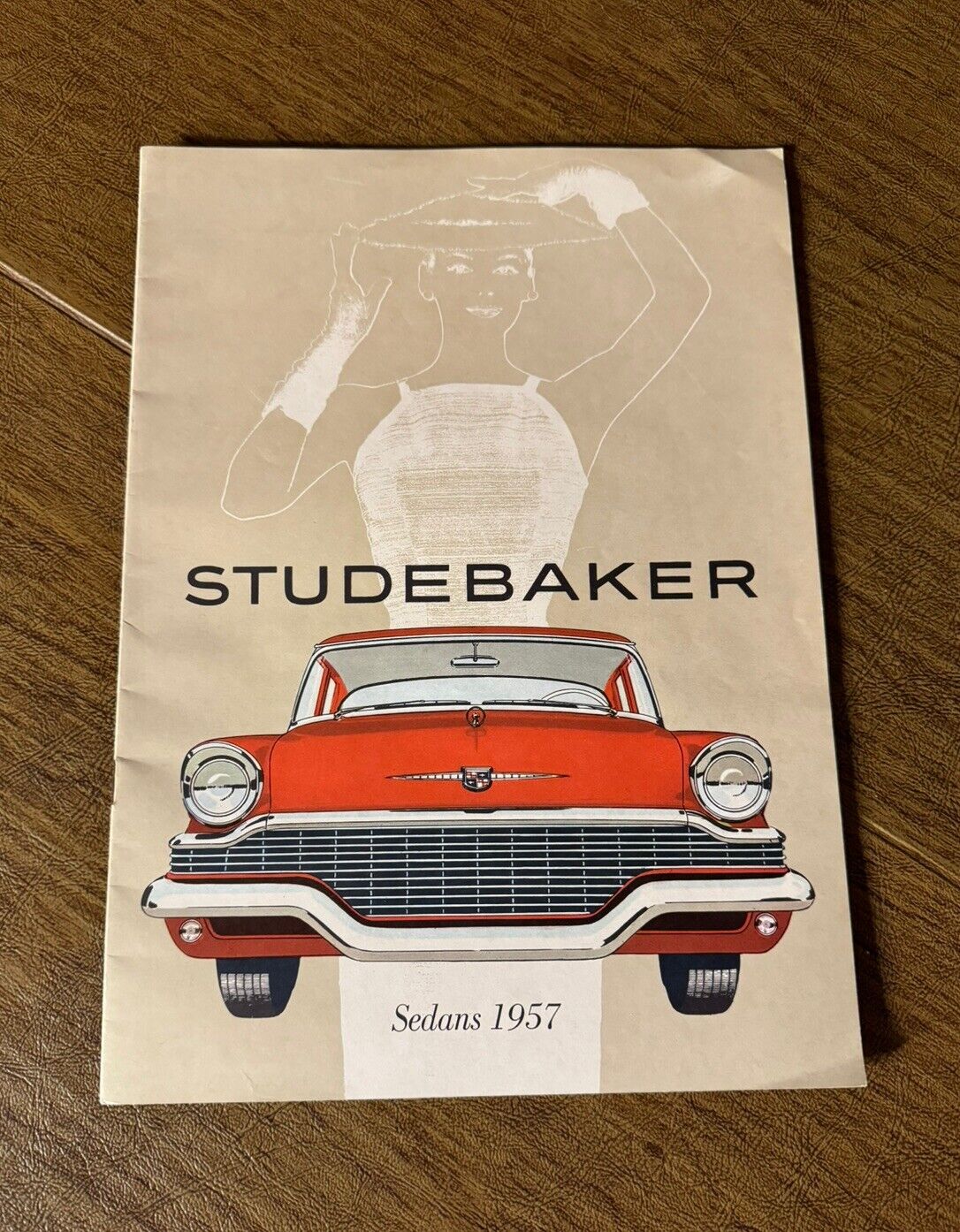 Vintage 1957 Studebaker Sedans Hawk & Others Color Car Sales Brochure 11 1/2”x8”