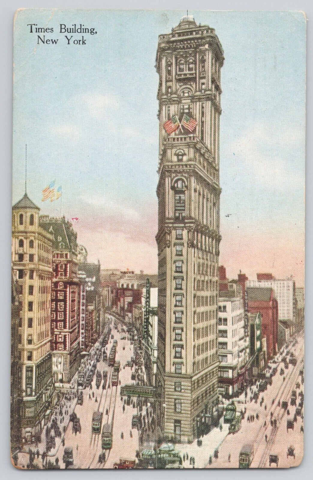 Postcard Times Building, New York City, New York