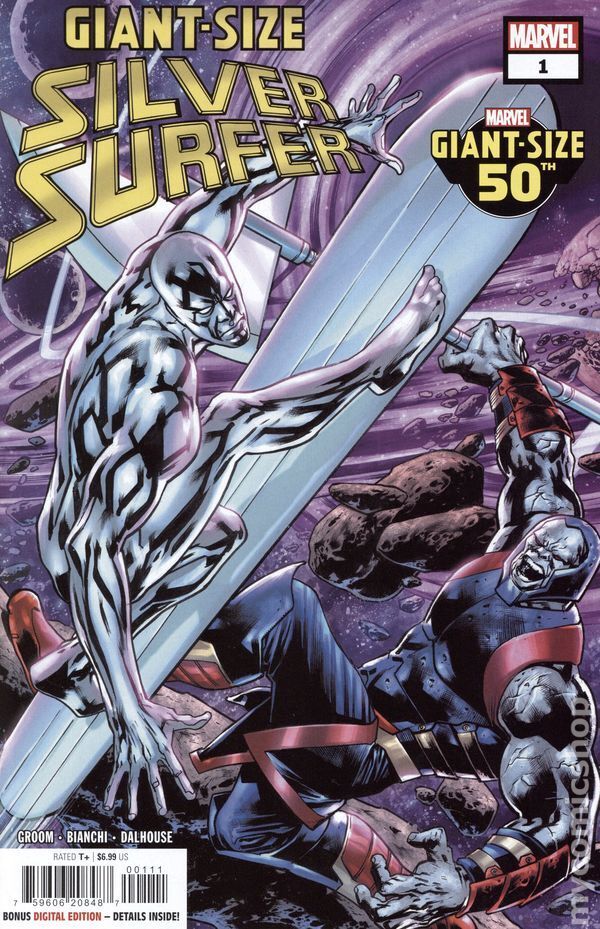 Giant-Size Silver Surfer 1A Stock Image