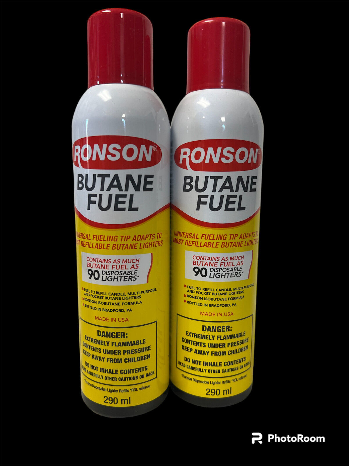 Ronson Multi-Fill Ultra Lighter Butane Fuel 290 ML 2/3/4 cans