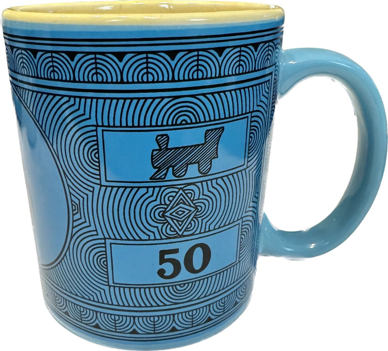 Hasbro Monopoly Money Coffee, Tea Mug (2015), 50 Dollar Bill, New, NWOT