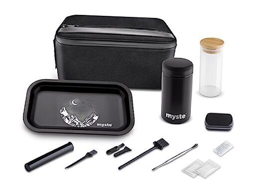 MYSTE XXXL Stash Box with Accessories, Extra Large Smell-Proof Bag, Lockable, 